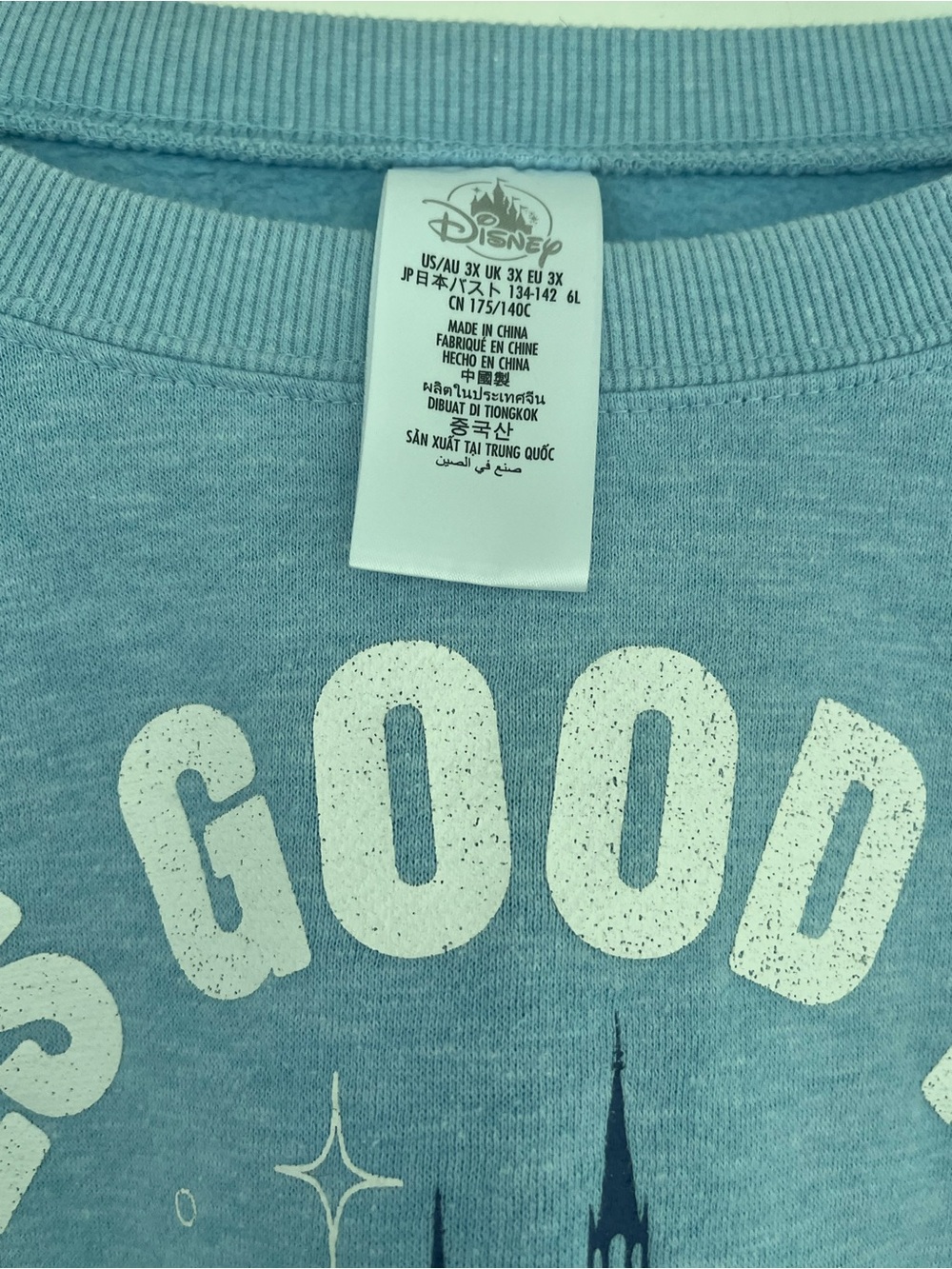 Disney Feels Good To Be Home Cinderella Castle Crewneck Sweatshirt Size 3X - Picture 11 of 13